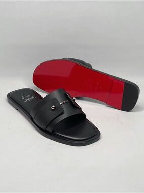Christian Louboutin Leather Flat Sandals size 36